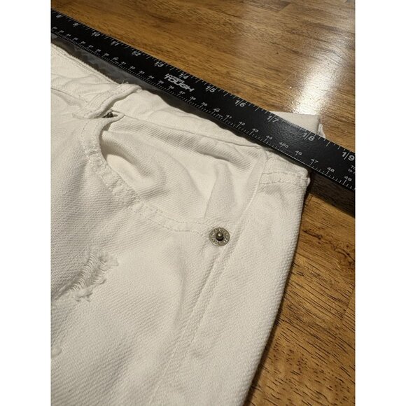 OLD NAVY White Diva Jeans Denim Pants Distressed Size 14 - Picture 6 of 9